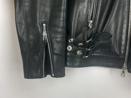 John Elliott Leather Rider Motorcycle Jacket Coat Medium Large 3 Black New $2350 - Picture 8 of 17