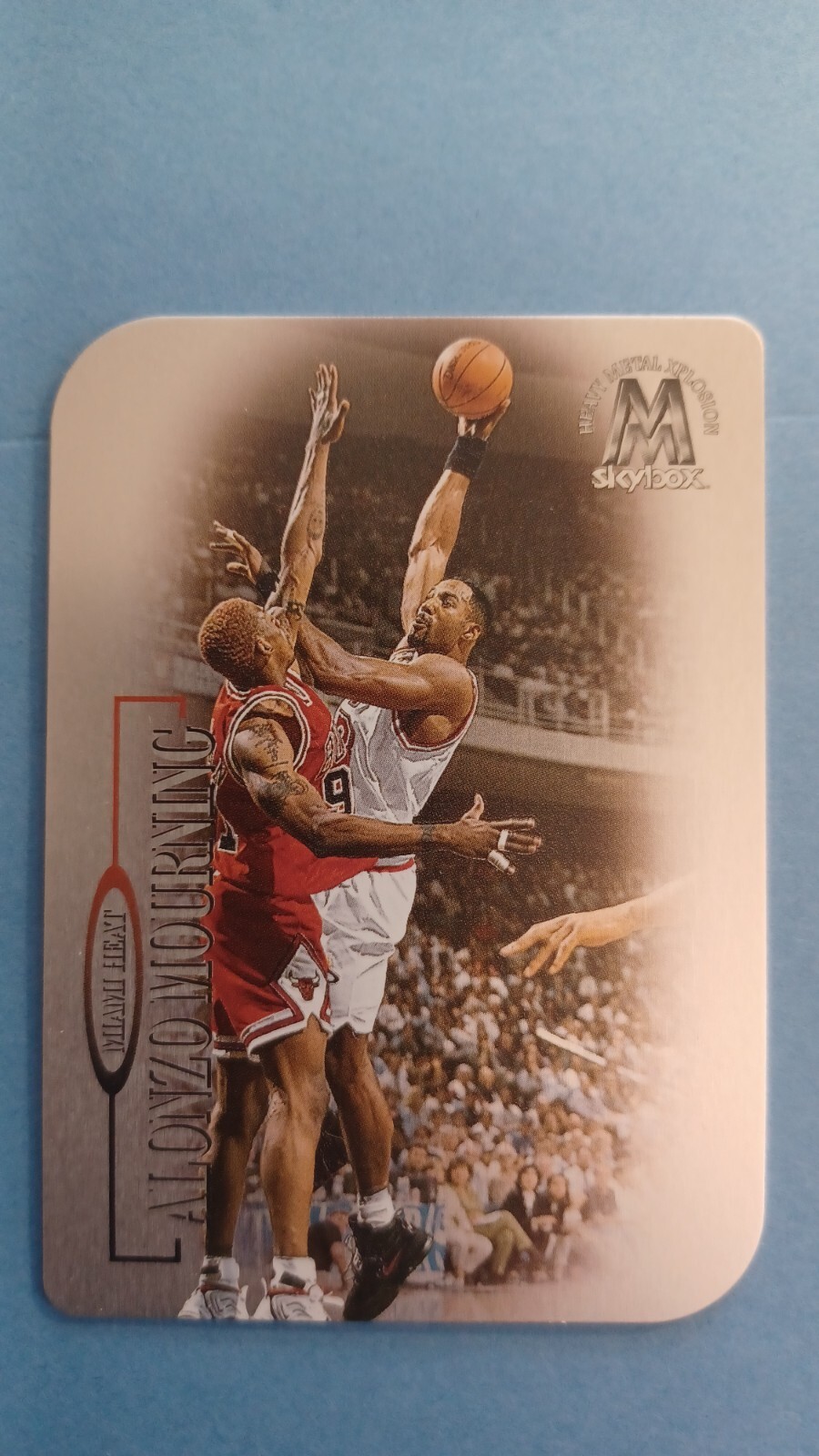 1998-99 Skybox Molten Metal Xplosion Alonzo Mourning w Dennis Rodman #103 HOF