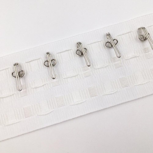 50pcs Curtain Tape Hooks Silver Solid Metal Hang Pencil Pleat Fold Rail Header - Picture 15 of 15