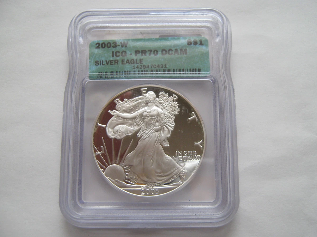 2003 W , Silver Eagle , ICG , PR 70 , DCAM | eBay