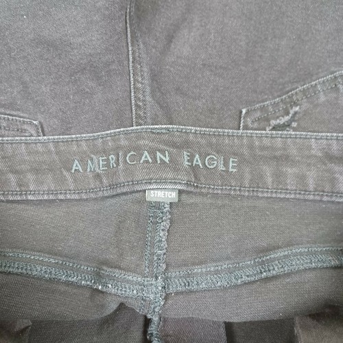 American Eagle Outfitters AEO Size 18 Mom Short Denim Black Distressed Stretch - Bild 10 von 11