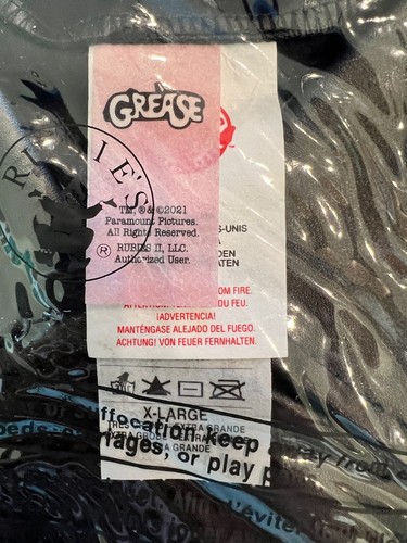 Grease T-Birds Jacket 1950s Adult Costume with Glasses- One Size **NEW** - Picture 5 of 6