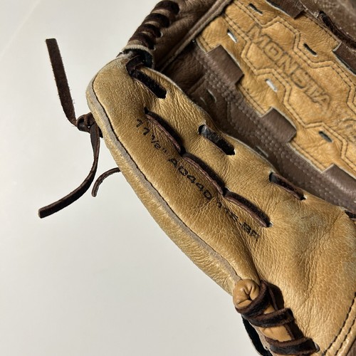 Guante de lanzamiento rápido Wilson A440 softbol 11,5 cuero marrón claro derecho - Imagen 6 de 10