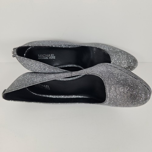 Michael Kors Ethel Pump Fine Glitter Chain Mesh Women's Size 8 In Original Box - Picture 5 of 11