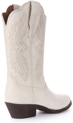 Ariat Heritage Toe Fit Pull On Western Womens Boot In White UK 3 - 9 - Picture 3 of 6