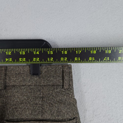 H. Stockton Atlanta Pants Mens 32x29 Brown Pleated Cashmere Wool Dress Trousers - Picture 9 of 13
