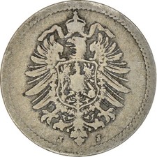 #899213 M&uuml;nze, GERMANY - EMPIRE, Wilhelm I, 5 Pfennig, 1875, Hamburg, S, Kupfe