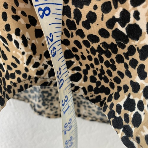 Simply Be Shirt Dress, Knee Length, Size UK 14, Animal Print, Beige Black - Picture 21 of 21