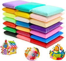 24 Colors Air Dry Clay Magical Kids Ultra Light Artist Plasticine Modeling Clay