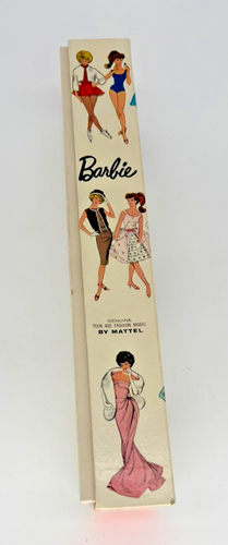 Vintage Swirl Ponytail Barbie Ash Blonde w/Box Ribbon Stand with Original Box - Picture 3 of 23