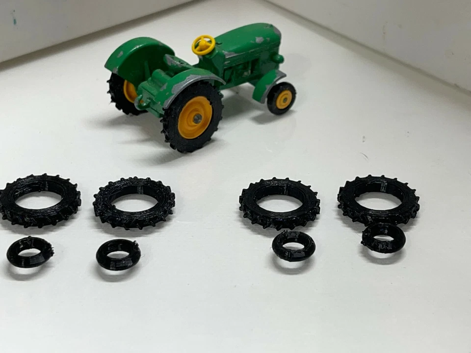 Lesney matchbox трактор John Deere No 50, 2 комплекта черных шин - Изображение 2 из 2