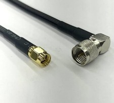 Mini UHF Male Angle to SMA Male Pick Length RG58 Coax Cable 50ohm USA Lot