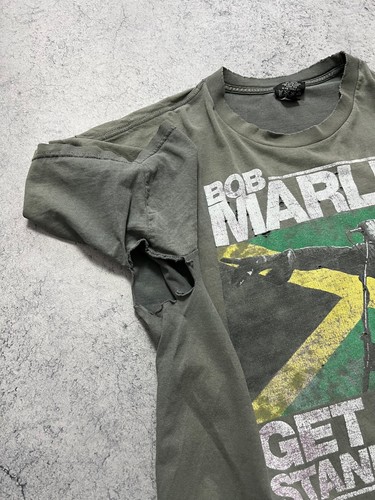 Camiseta Bob Marley Vintage Trashed 2010 Zion Para Hombre Talla 2XL Gran Estampado Mercancía Musical - Imagen 13 de 22