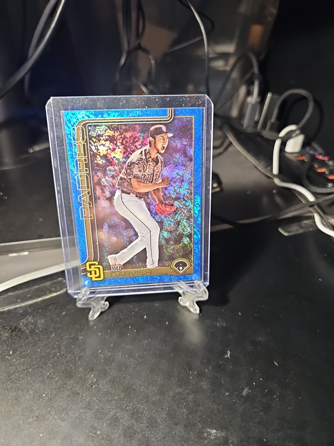 2025 Topps Series 1 Yu Darvish Blue Rainbow Foil /150 ***Free Shipping****