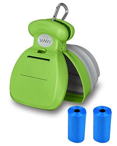 Portable Dog Pooper Scooper, Hands Held Pet Poop Picker Upper Intergrated Bag - Picture 5 of 7