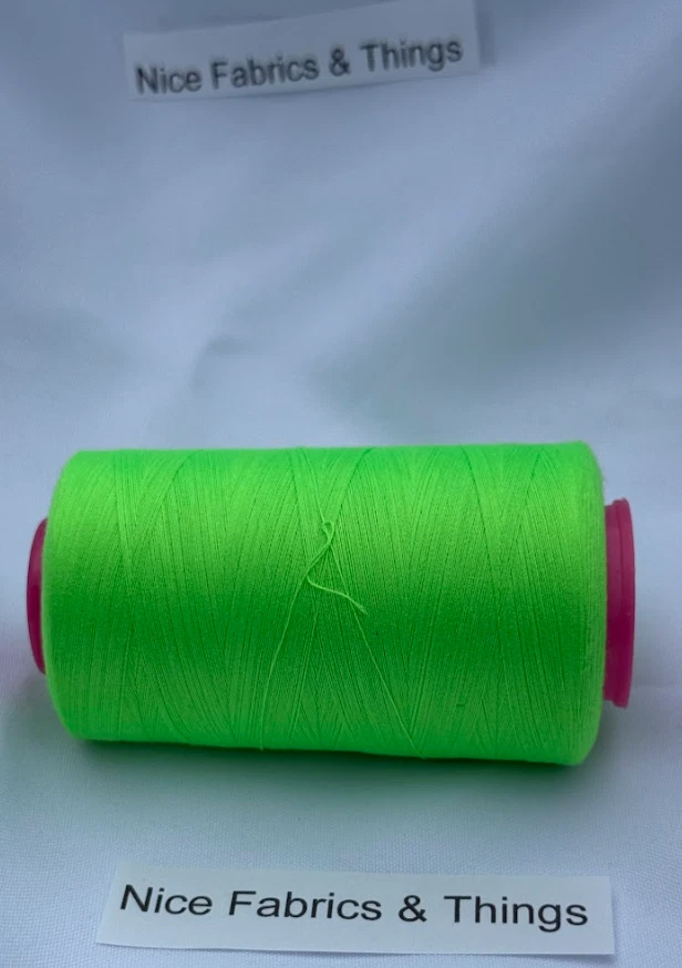 50 Spools - Neon Green 9779 Multi Purpose Sewing Thread - Image 2 of 3