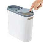 Narrow Plastic Waste Bin With Lid Slim Bathroom Toilet Trash Can Kitchen Dustbin