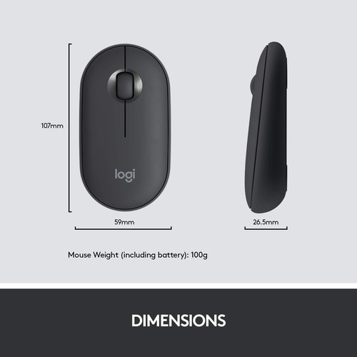 Logitech MK470 Slim Wireless Keyboard & Mouse Combo, QWERTY Italian Layout - Bla - Picture 4 of 10