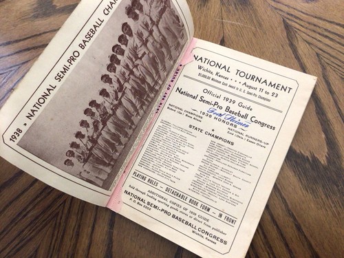 Official Guide National Semi-Pro Baseball for 1939 - Rules Teams Photos - Bild 7 von 9