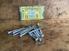 Nettlefolds 1 1/2” X 8 Chrome Round Head Slotted Wood Screws X 12
