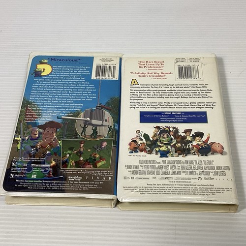 Disney Pixar Toy Story 1&2 VHS Movies Tim Allen, Tom Hanks Pre-Owned - Picture 2 of 4