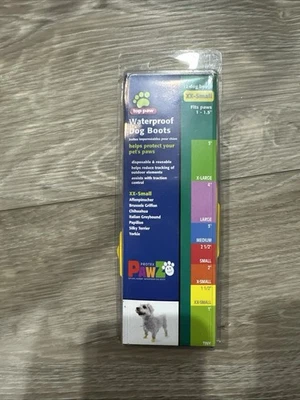 12 NEW Pawz Size XXS Rubber Dog Boots Reusable Waterproof Protex - Image 1 of 3