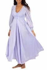 Shadowline Silhouette Gown and Peignoir Set 51737 , Peri Frost, L