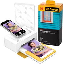 Dock plus 4PASS Instant Photo Printer, 4X6” Portable Picture Printer, Bluetooth 