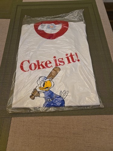Vintage Levis T Shirt Coke Is It 1984 Olympics Size 16-18 Large New In Package - Picture 7 of 9