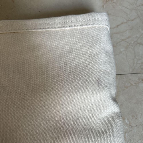 Sac fourre-tout points de vente en coton blanc Uniqlo, 37x34x15cm, occasion, usure minimale