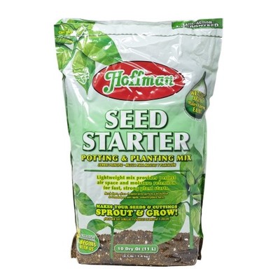 Hoffman Seed Starter Soilless Potting & Planting Mix   Growing Medium, 10qt