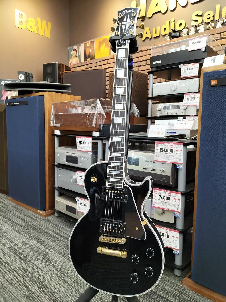 Gibson Electric Guitar LES PAUL CUSTOM SHOP VOS EBONY Used