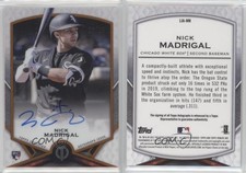 2021 Topps Tribute League Inauguration Orange /25 Nick Madrigal Rookie Auto RC