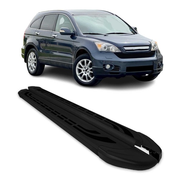 Trittbretter Seitenschweller Seitenbretter FüR Honda CR-V 2006-2012 Alu Schwarz-image