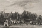OUTHWAITE (*1836) nach TENIERS (*1610), Der Dorftanz, um 1855, Sst. Romantik