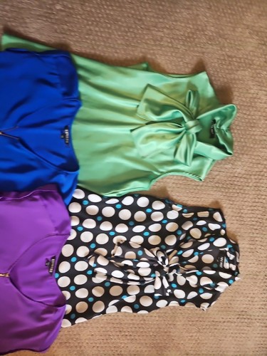 Lot Of 4 Women Career Tops Blouses XS Nine West And Express - Picture 2 of 3