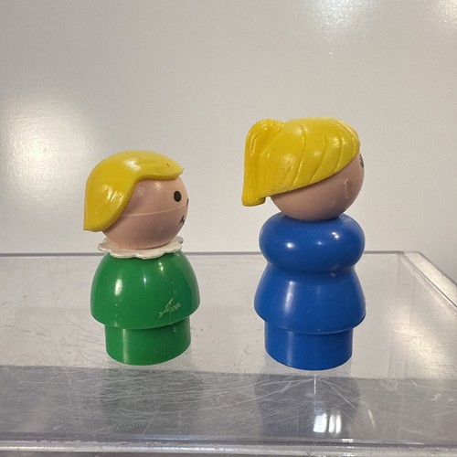 Vintage Fisher Price Figuren Konvolut Lehrer blau Schüler grün - Bild 2 von 5