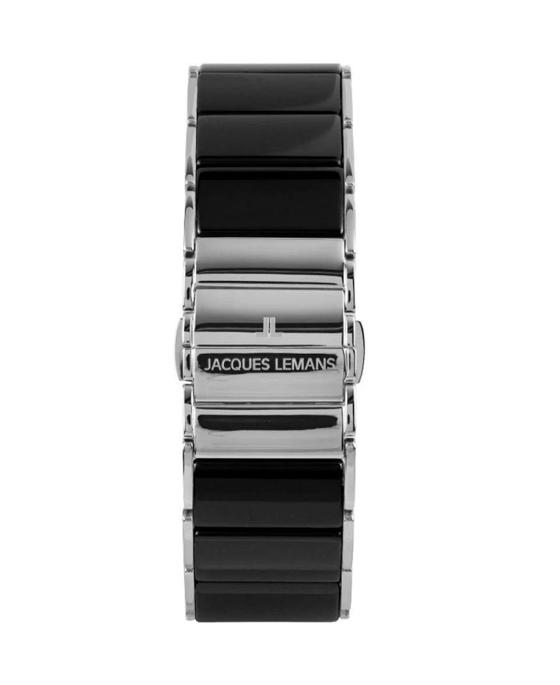 JACQUES LEMANS Mujer Reloj Analógico Cuarzo Informal Vestido Clásico Esfera Negra Impermeable Foto 4 de 4