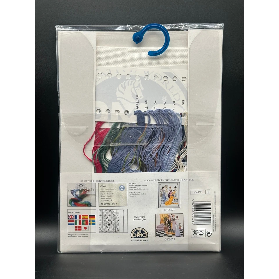 复古 DMC 十字绣套件下午漫步维多利亚女式 K4493 — 第 2/4 张图片