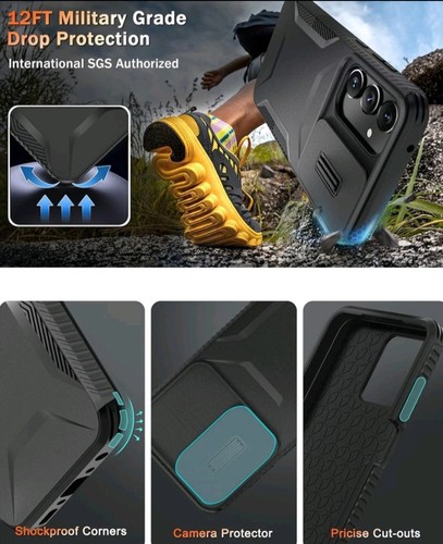 FUNDA SAMSUNG GALAXY A15 5G GRADO MILITAR A PRUEBA DE GOLPES CON PROTECTOR DE PANTALLA - Imagen 7 de 9