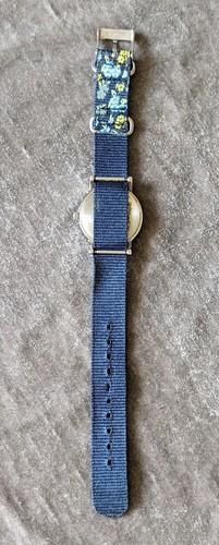 Timex Women's 30mm Silver Tone Indiglo Quartz Watch Nylon Band W/ Flowers - Picture 11 of 12