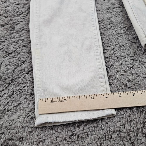 American Eagle Overalls Womens Small S Off White Denim Floral Utility Work 28x27 - Picture 8 of 14