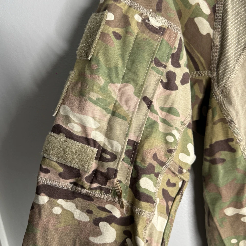 US Army Combat Shirt Mens Medium Multicam Flame Resistant Tactical Military Camo - Image 4 of 4