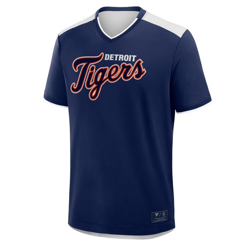 Herren T-Shirt Fanatics Navy Detroit Tigers Walk Off V-Ausschnitt - Bild 2 von 3