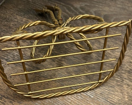 Vintage Twisted Gold Rope Shelf Bow Tassels Decoration  Home Interior Homco - Picture 4 of 4