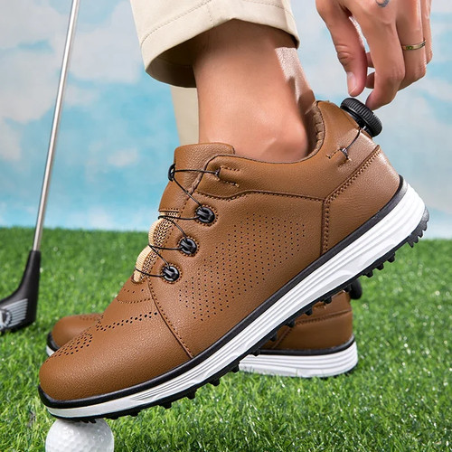 Men's Golf Sneakers for Men Luxury Golfers Shoes Light Weight Golfing Shoes - Picture 2 of 31