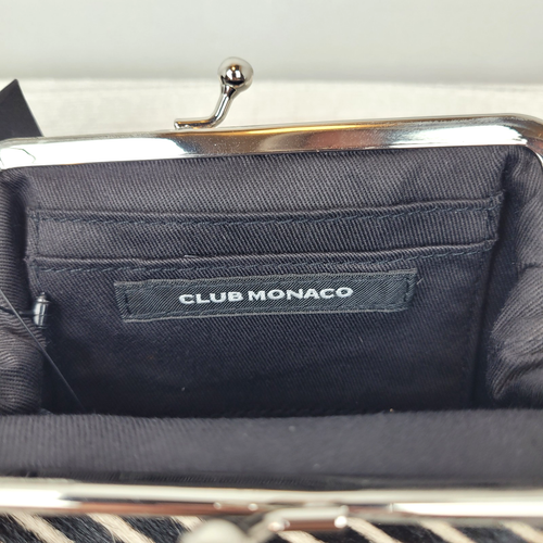 NEU entzückende Club Monaco Kalbshaar Leder Zebramuster Geldbörse Neu mit Etikett - Bild 6 von 8