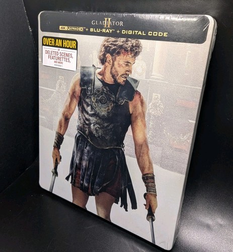 Gladiator 1 & Gladiator 2 Steelbook Bundle 4K UHD BLU-RAY W/ Digital Code Sealed - Picture 13 of 21
