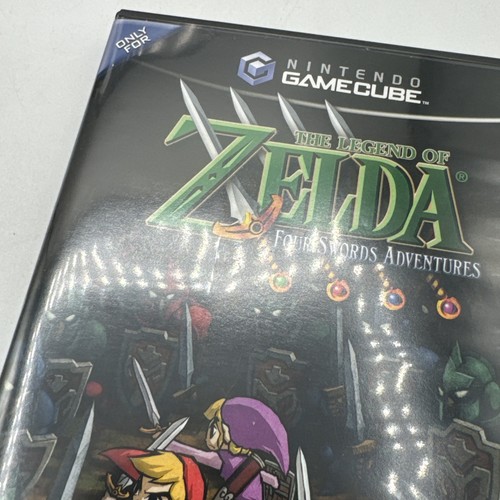 The Legend of Zelda Four Swords Adventures Nintendo GameCube CAJA GRANDE PROBADA - Imagen 7 de 9