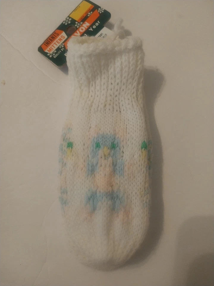 Винтажные варежки для младенцев Avon (подходит для 1 года) 2 пары - Изображение 3 из 3